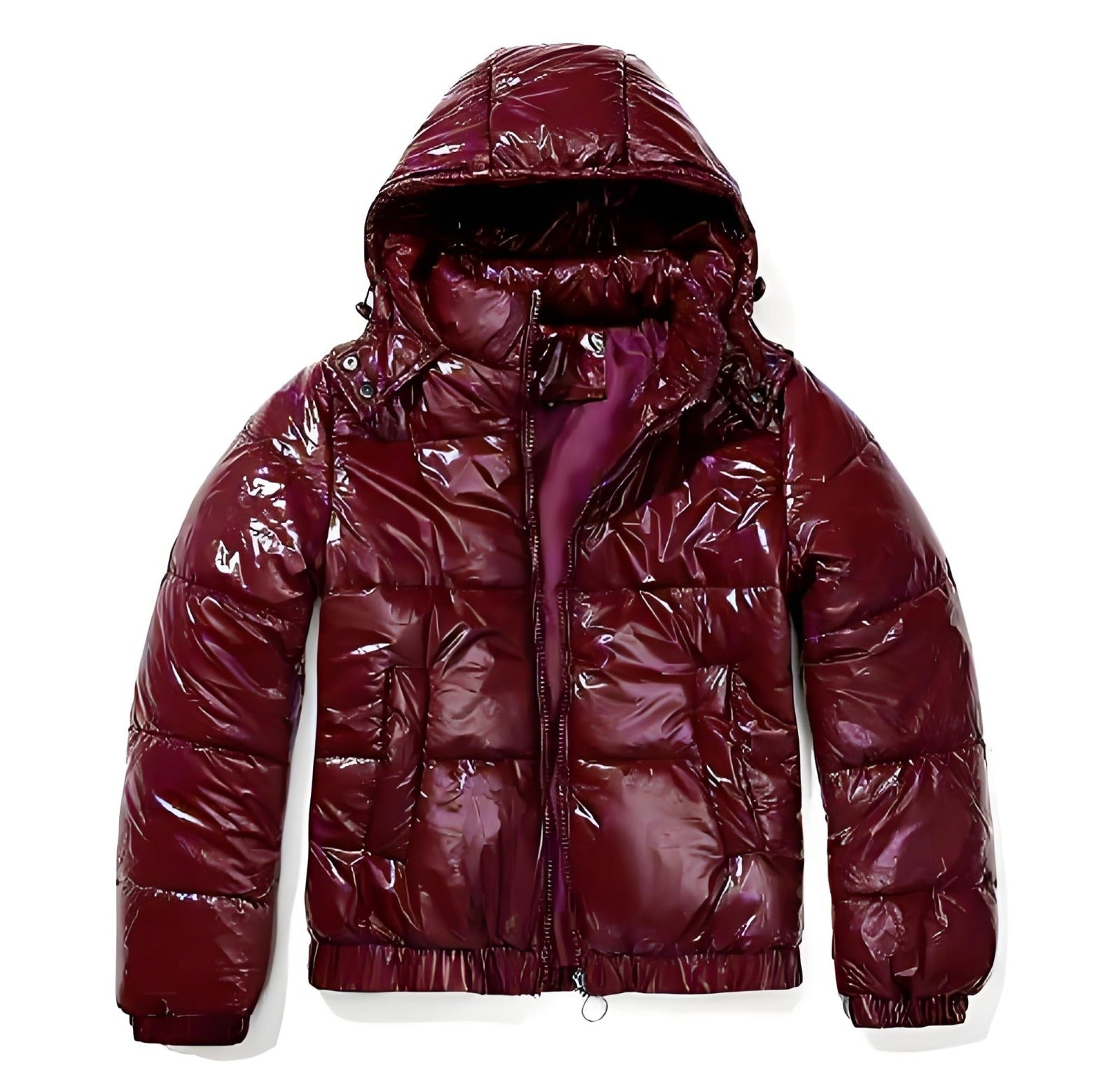 Madeline Burgundy Puffer Jacket